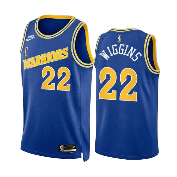 Golden State Warriors Trikot Andrew Wiggins 22 Nike 2022-23 Classic Edition Blau Swingman - Herren Golden State Warriors Trikot Andrew Wiggins 22 Nike 2022-23 Classic Edition Blau Swingman - Herren